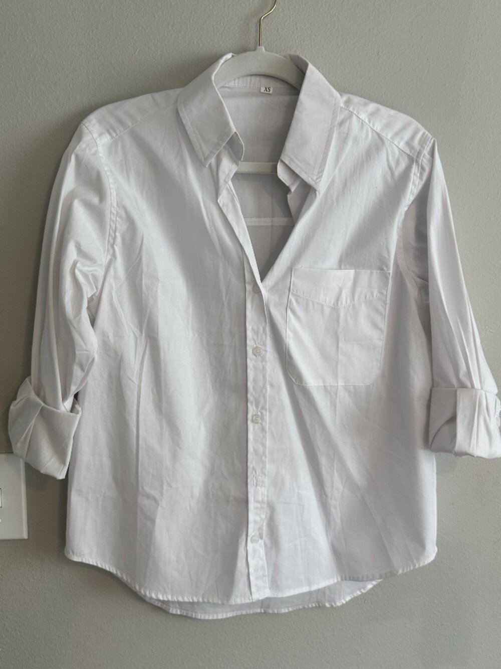 White Button Up Top